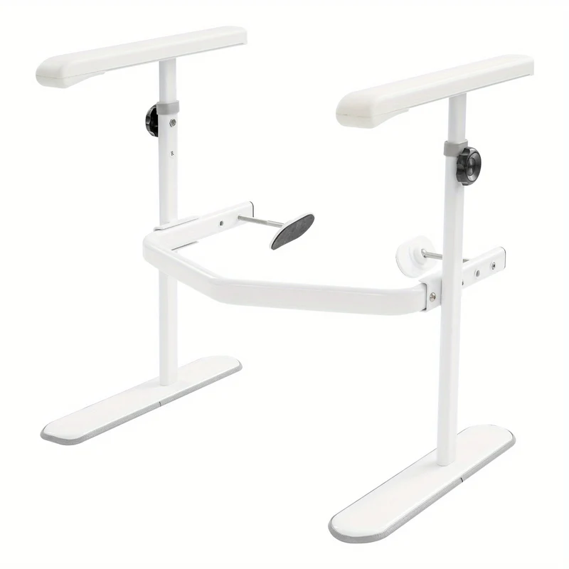 Toiletbeugel – Toiletbeugel Veiligheid – Toiletsteun – Toiletbeugel Wandbeugel – Verstelbare Toiletsteun – Verstelbaar Hoogte – Antislip Basis – Max. Draagkracht 150 kg – Wit