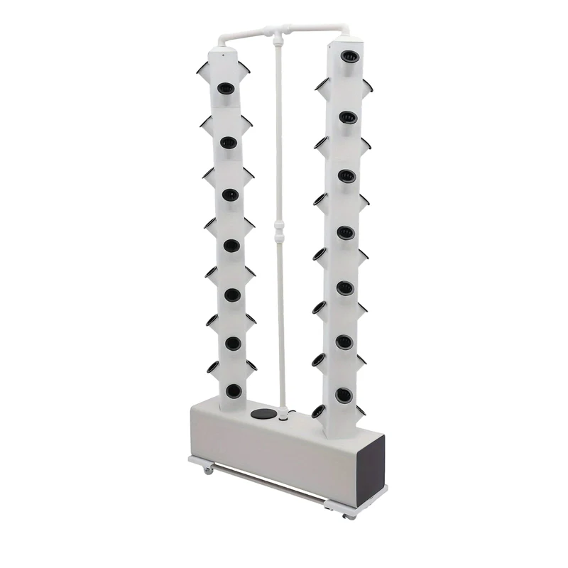Hydroponische Tuin – Verticale Tuin – Hydrocultuur Toren – Groeisysteem – Plantenplantkit – Compact Hydroponisch Systeem – Duurzaam PP Materiaal – 56 Plantplekken Met Waterpomp