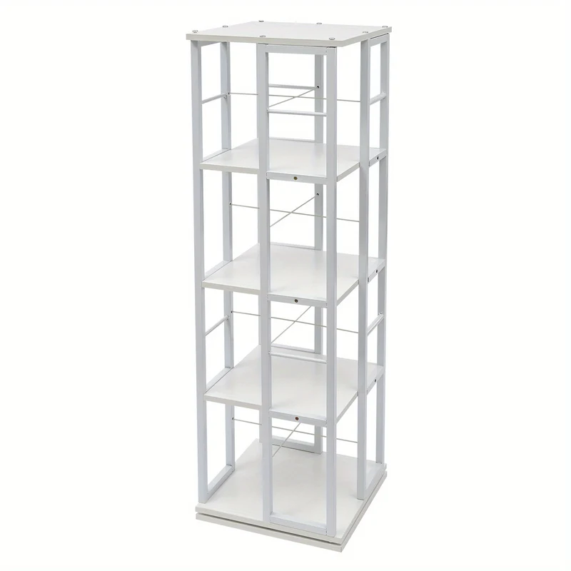Boekenrek – Boekenkast – Vakkenkast – Boekenplank – Opbergrek – 4-laags – Wit – Hoogwaardig Hout – Draagvermogen 30 kg per plank