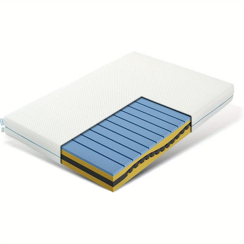 Matras – Bedmatras – Slaapmatras – Ondersteuningsmatras – Pocketveringmatras – 90x200 cm – Memory Foam – Hypoallergeen – Medium Stevig – Afneembare Wasbare Microvezelhoes – Motion Isolation – Randondersteuning