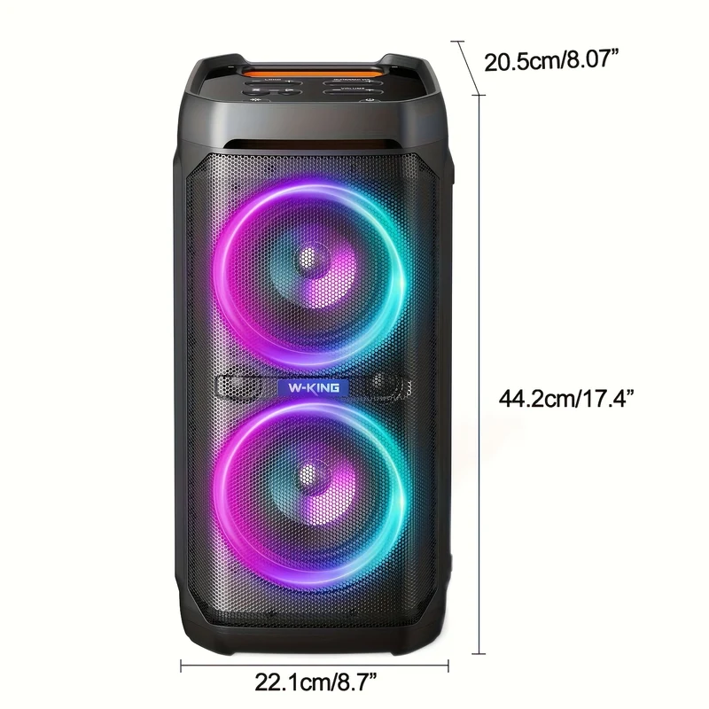 Draadloze Party Speaker – Bluetooth Speaker – Feest Speaker – Outdoor Speaker – Karaoke Speaker – 100W Krachtig Geluid – RGB Verlichting & Ingebouwde Microfoon