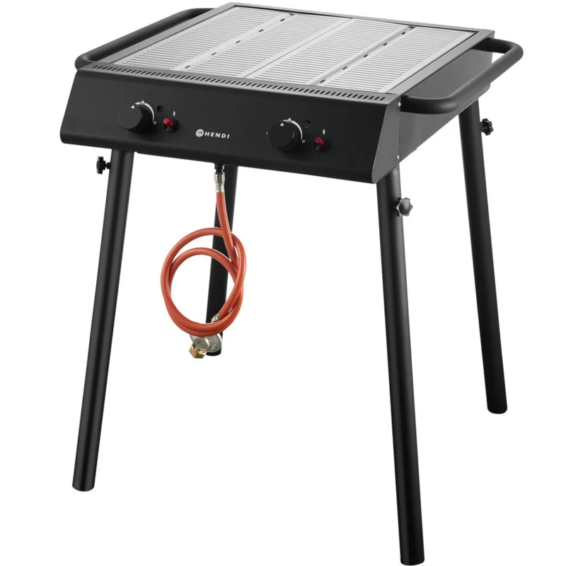 Gasbarbecue – Gas Grill – Buitenbarbecue – Mobiele Grill – Tafelbarbecue – 9,5 kW Vermogen – Roestvrijstalen Constructie