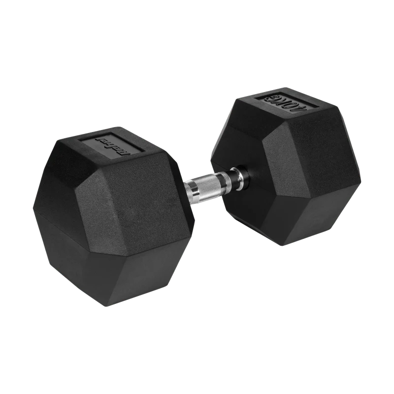 40 kg Dumbbell – Halter – Kettlebell – Gewicht – Fitnessgewicht – Gietijzer Met Rubberen Coating – Hexagonale Vorm – Antislip Grip