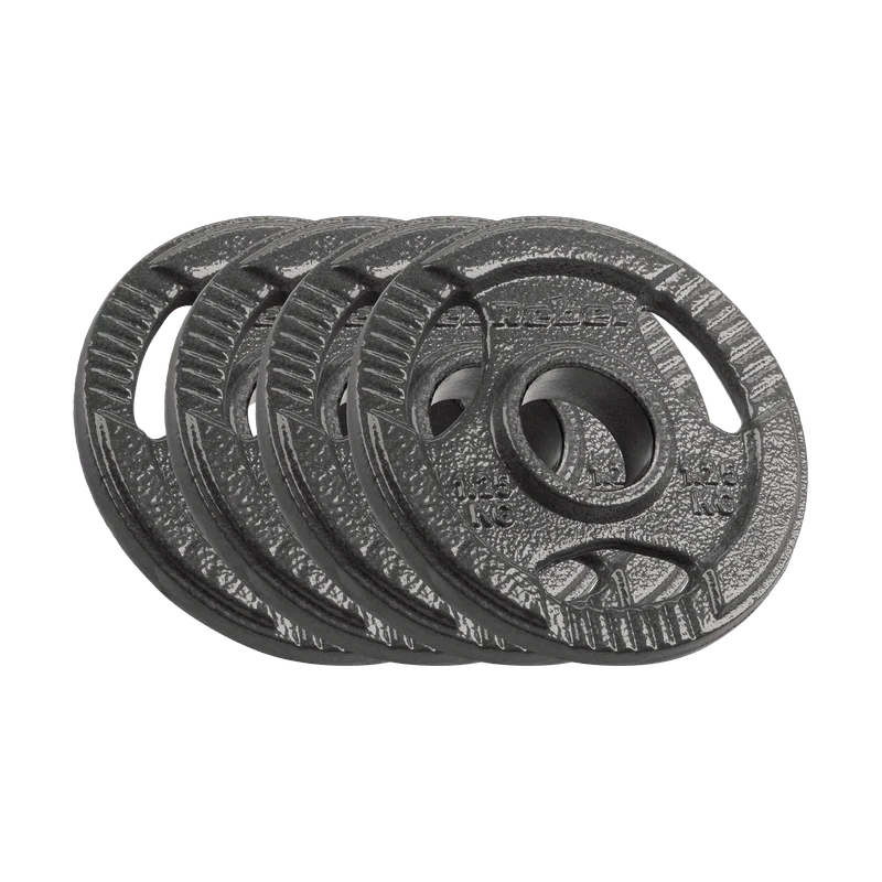 Gietijzeren Gewichtenset – Halterschijven – Fitnessgewichten – Gewichtplaten – Dumbbell Schijven – 4x1,25 kg – 51 mm Gat – Handgrepen