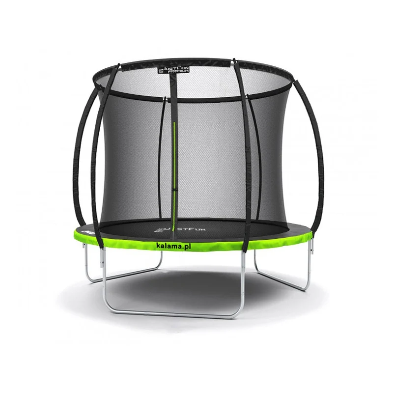 Trampoline – Buiten Trampoline – Springkussen – Springmat – Veilige Kids Trampoline – 244 cm Diameter – Stevig Frame & Veiligheidsnet met Slot