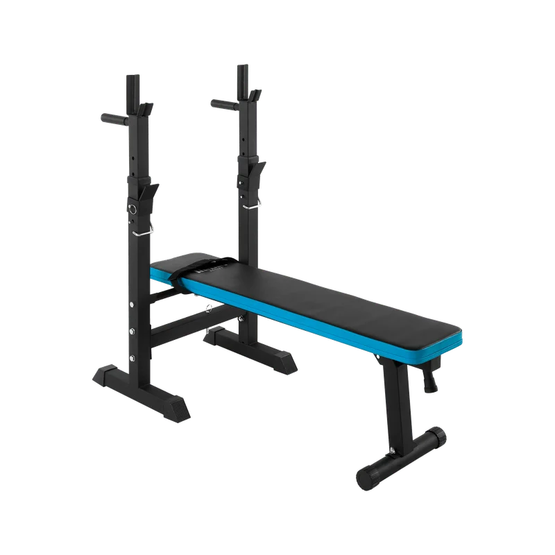 Verstelbare Trainingsbank – Fitnessbank – Workoutbank – Gewichtbank – Halterbank – Met Verstelbare Rugleuning – Stevige Stalen Constructie Tot 80 kg Belastbaar