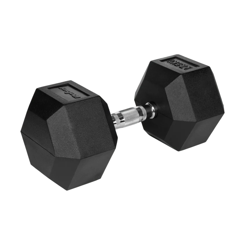 Halters – Dumbbells – Halterset – Gewicht – Krachttraining – IJzeren Kern – Rubberen Coating – 27,5 kg – Hexagonaal Antislip
