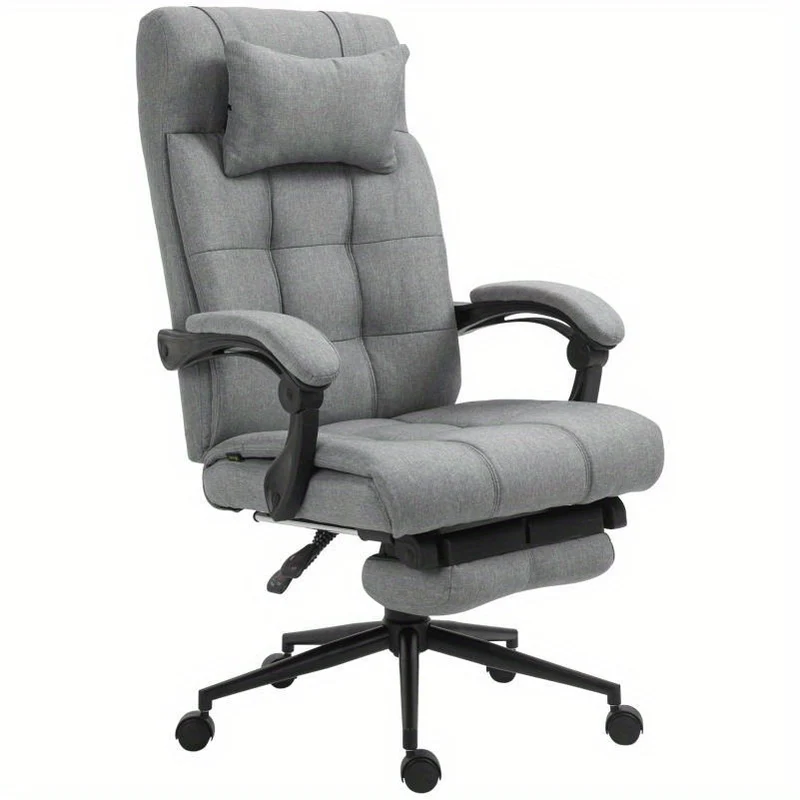 Bureaustoel – Ergonomische Stoel – Office Chair – Draaistoel – Bureaustoelen – Verstelbare Rugleuning – Aluminium Frame – Max. 120 kg Belastbaar – Polyester Kussen