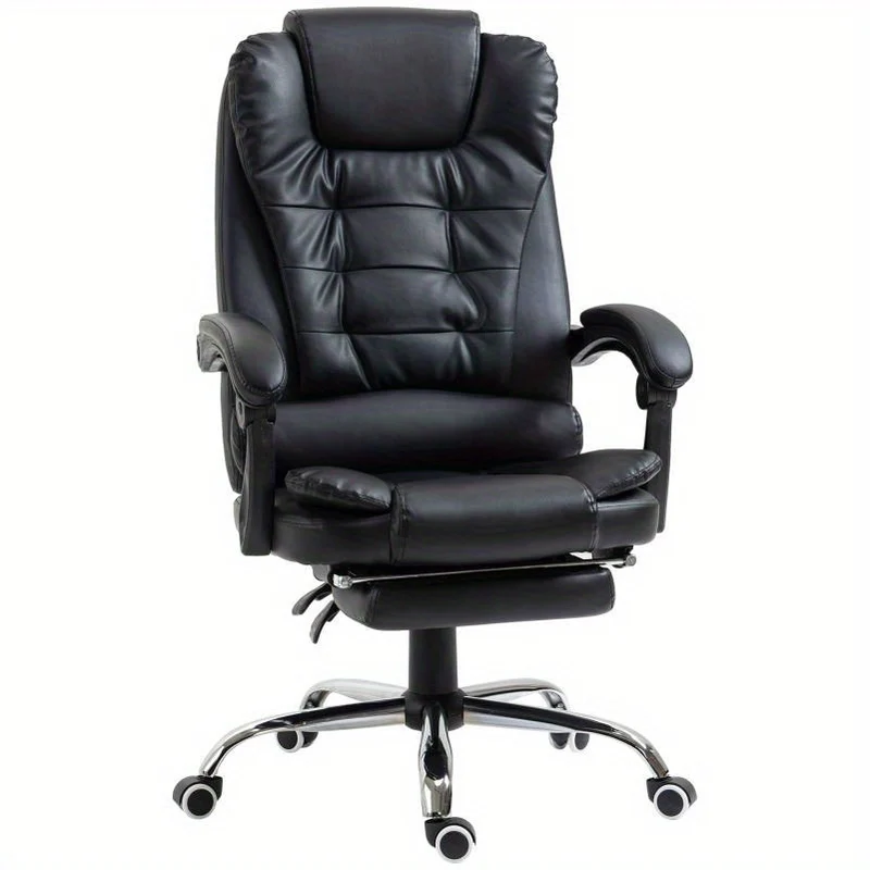 Ergonomische Bureaustoel – Verstelbare Werkstoel – Draaibare Bureaustoel – Kantoorstoel – Thuiswerkstoel – Memory Foam Kussen – Metalen Chroom Frame
