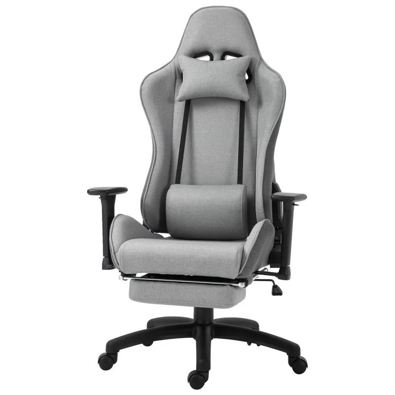 Bureaustoel – Ergonomische Stoel – Office Chair – Draaistoel – Kantoorkruk – Verstelbare Armleuningen – Verwijderbare Lendensteun – Schommelfunctie – Duurzaam Kunststof Frame – Comfortabel Zitten