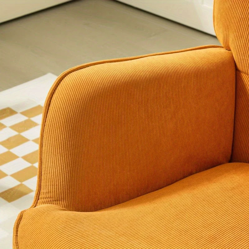 Wing Chair – Fauteuil – Lounge Stoel – Leesstoel – Relaxfauteuil – Hoog Rugleuning Met Hoofdsteun – Luxueuze Bekleding En Stevig Houten Frame – Mosterdgeel
