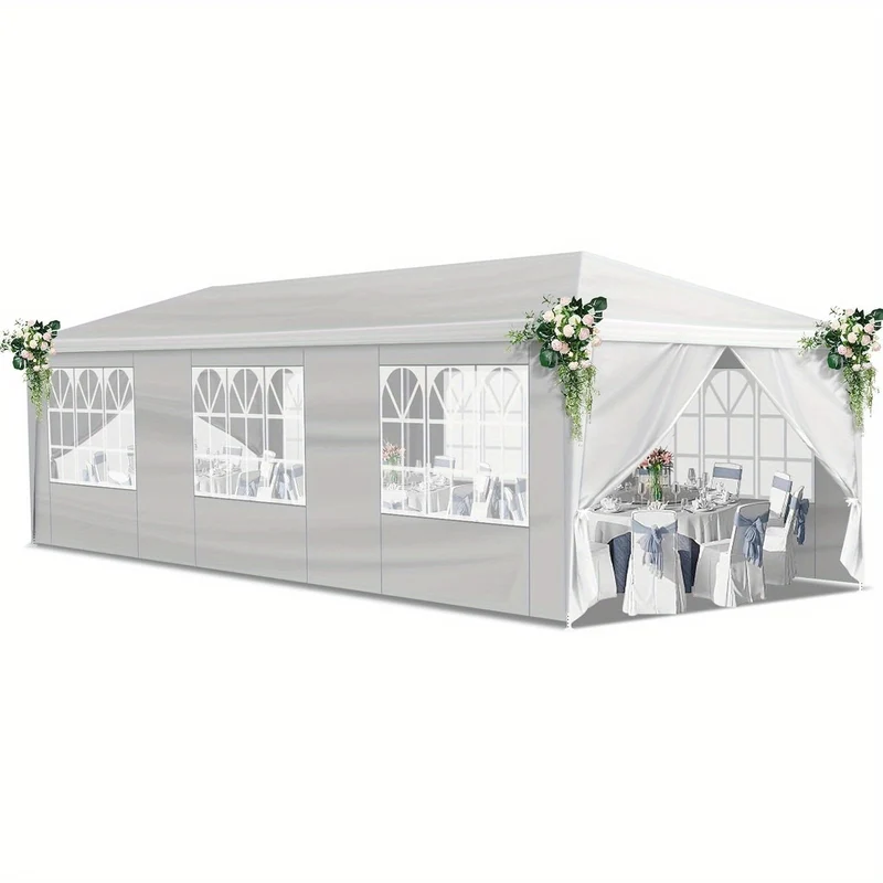 Partytent – Tenten – Feesttent – Markttent – Paviljoen – 3x9 Meter – UV 50+ Bescherming – Stevig IJzeren Frame