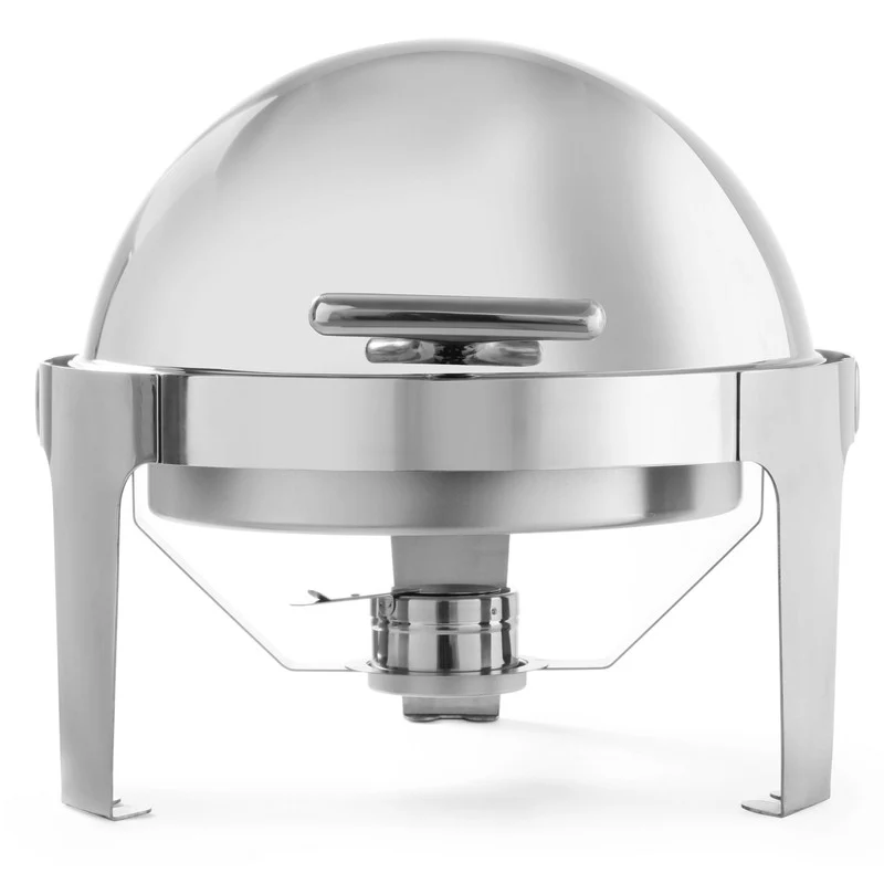 Pastakoker – Pastawarmhouder – Pasta Buffet Warmhouder – Pasta Serveren – Ronde Pastahouder – 5,6 Liter – Hoogglans RVS Met Rolltop Deksel