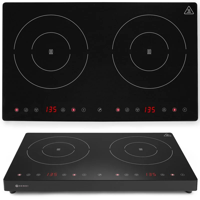 Inductiekookplaat – Inductiekookplaatje – Elektrische Kookplaat – Kookplaat Inductie – 2 Kookzones – Touchbediening – 3500 Watt Vermogen – Temperatuurbereik 35-240°C