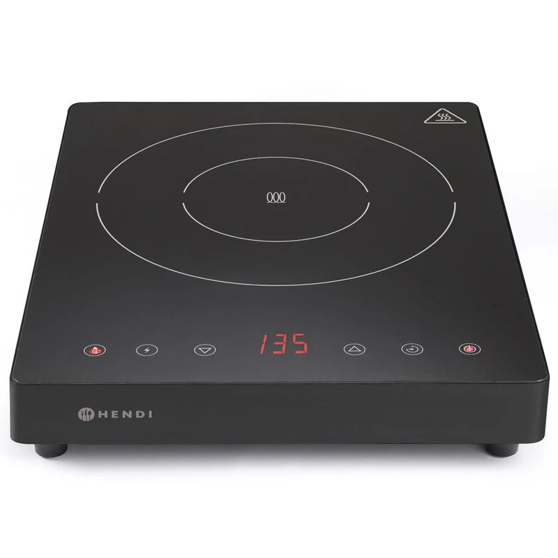 Inductiekookplaat – Inductieplaat – Elektrische Kookplaat – Draagbare Kookplaat – Kookveld – Touchbediening – 1 Kookzone – 2000 Watt – Compact 29x37 cm