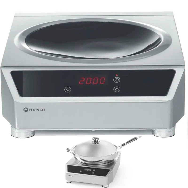 Inductiekookplaat – Inductiekookplaat Vrijstaand – Wokplaat – Elektrische Kookplaat – 3500W – Roestvrij Staal – Touch Bedieningspaneel