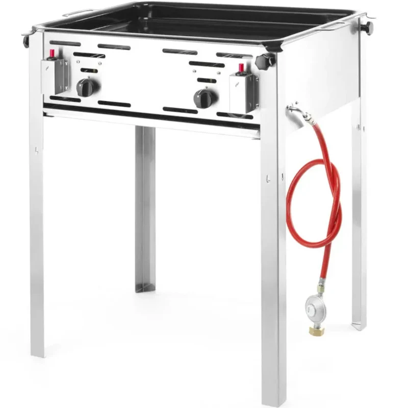 Gasbarbecue – Gas Grill – Buitenkeuken – BBQ – Gasgrill – Roestvrij Staal – 11,6 kW Vermogen – Grillplaat 59x48 cm