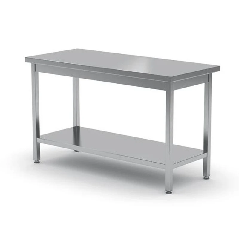Werktafel – Werkbank – Werktafel Met Opbergruimte – Centrale Werkbank – Inklapbare Werktafel – Roestvrij Staal – 1000x600x850 mm