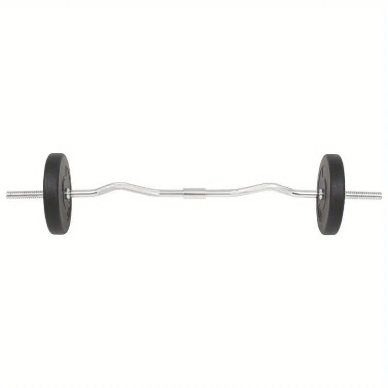 Barbellset – Dumbbellset – Halterset – Trainingsset – Gewichtenset – 30 kg totaalgewicht – Cementgewichten met plastic coating