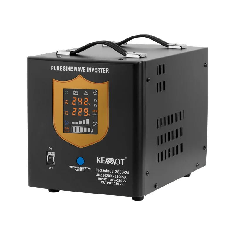 No-break – Noodstroomvoorziening – UPS – Stroomonderbreking Beveiliging – 1800W Vermogen – Pure Sinusgolf & 24V Batterij Dual-Power