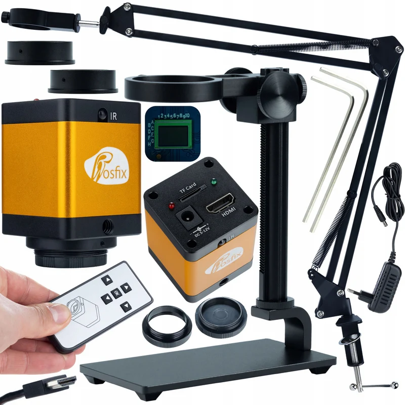 Digitale Microscoop – Microscoopset – USB Microscoop – Opzichtmicroscoop – Microscoop Camera – 12MP Camera – Verstelbare Aluminium Arm 50mm