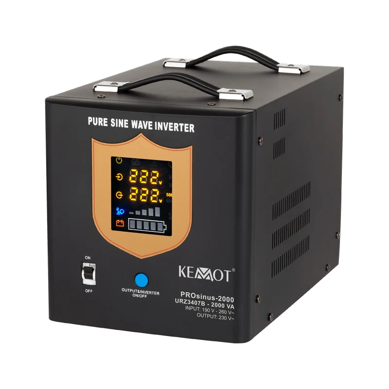 No-break – Noodstroomvoorziening – UPS – Back-up Stroom – Stroomonderbreking Beveiliging – 2000 VA / 1200 W – Pure Sinusgolf Inverter