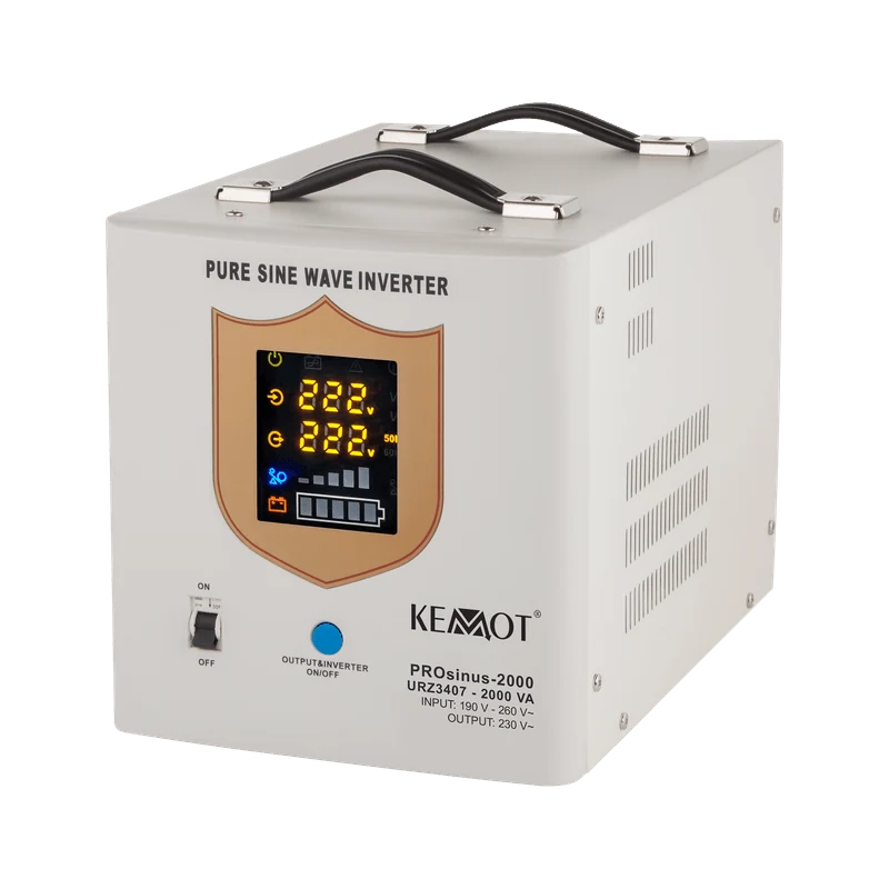 No-break – Noodstroomvoorziening – UPS – Back-up Stroom – Stroomaggregaat – 2000 VA / 1200 W Uitgangsvermogen – Pure Sinusgolf Inverter