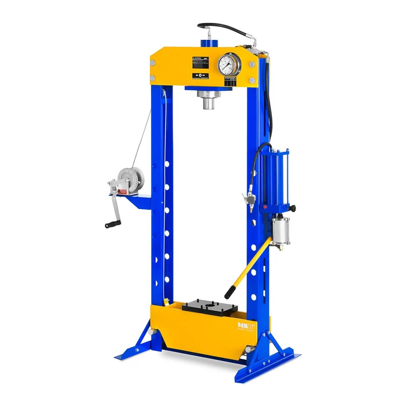 Perspress – Werkplaatspers – Hydraulische Pers – Pneumatische Pers – Stempelpers – 30 Ton Kracht – Verstelbare Werkhoogte 250-1125 mm