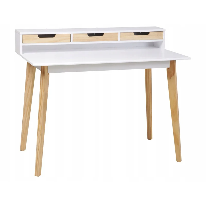Bureau – Schrijftafel – Werkplek – Computertafel – Bureau met Lade – Modern Minimalistisch Design – Ruim Werkblad 110x60 cm
