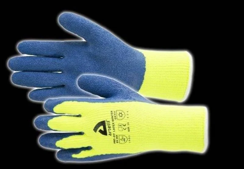 Artelli PRO-FIT WINTERHANDSCHOEN MAAT XXL (11) LATEX BLAUW/GEEL