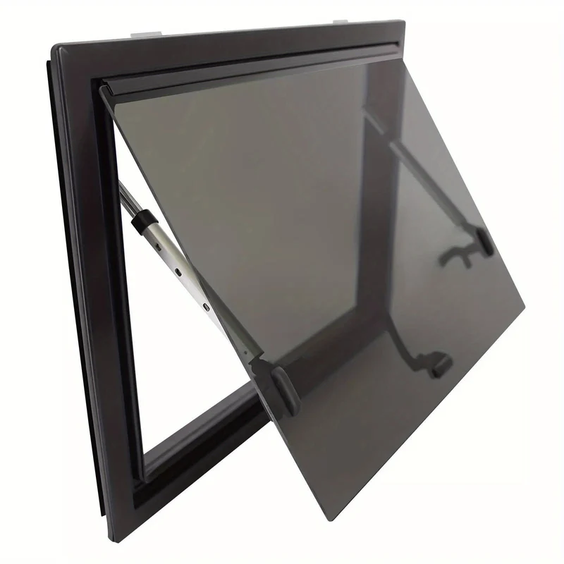 Camperraam – Caravanraam – Busraam – Trailerraam – Ombouwraam – Aluminiumlegering & Gehard Glas – Maximale Opening 65°