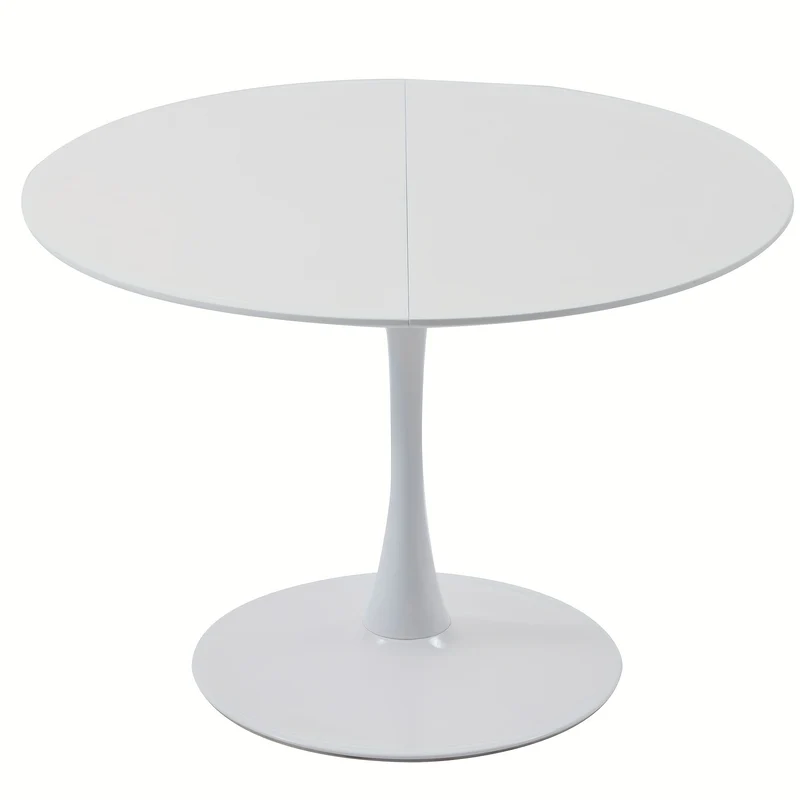 Dinning Table, Round Table, Split Tables, Join Tables, Modern Dining Table, Tulip Style Table, Round Base, Beautiful And Practical, Warm And Comfortable, Cafe Table, Stylish And Classic White