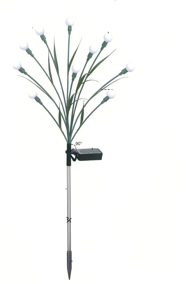 Solarlamp – Tuinlamp – Buitenlamp – Tuinverlichting – Solar Tuinverlichting – RGB Kleurverloop – 2500mAh Oplaadbare Batterij – Weerbestendig Metalen Design