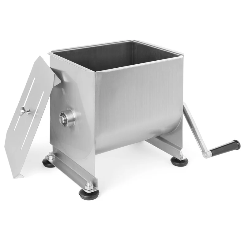 Handmixer Worstvulling – Worstmaker – Vleesmenger – Sausagemixer – Handmixer 18 Liter – Roestvrij Staal – Handmatig Aangedreven