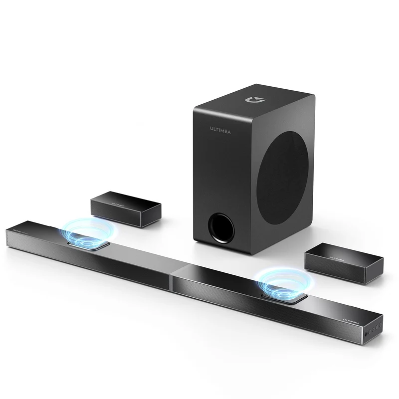 Soundbar – Home Cinema Geluidssysteem – Draadloze Speaker – Surround Soundbar – Bluetooth Soundbar – 5.1.2 Kanaals Dolby Atmos – 520W Piekvermogen – 8” Draadloze Subwoofer