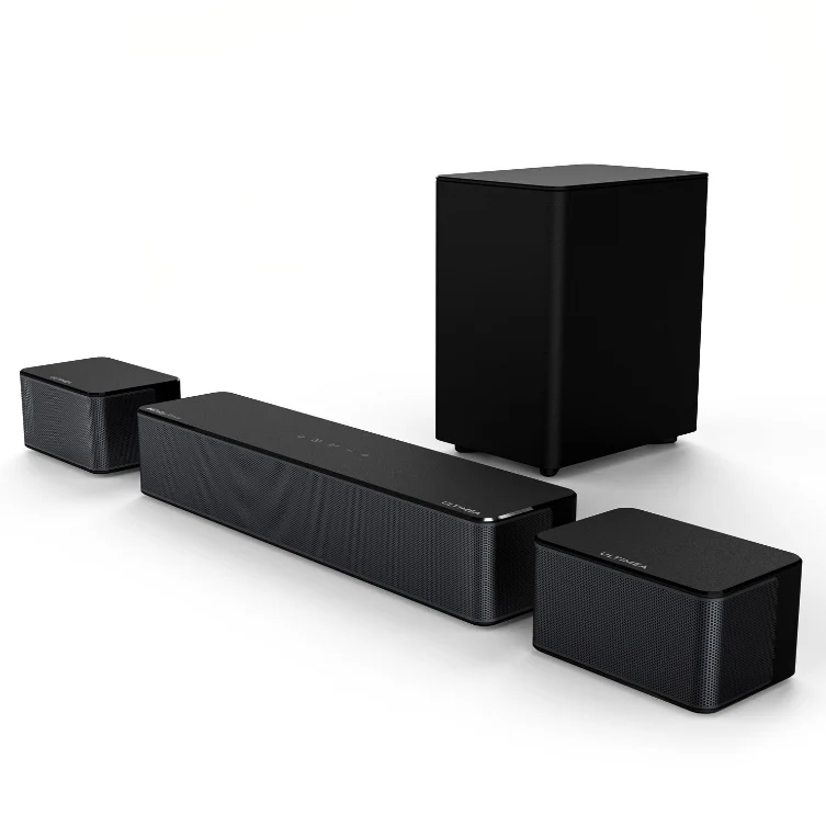 Soundbar – Surround Sound Systeem – Home Cinema Speaker – Draadloze Subwoofer – Achterluidsprekers – 410W Vermogen – Dolby Atmos & HD eARC