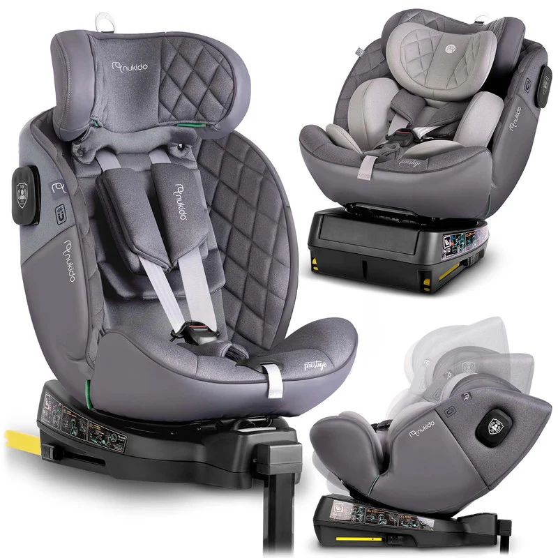 Autostoeltje – Kinderzitje – Autozitje – Zitverhoger – Groeistoel – ISOFIX Bevestiging – 360° Draaibaar – Geschikt 0-12 Jaar (40-150 cm)