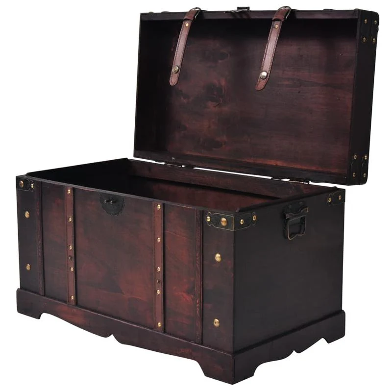 Houten Opbergkist – Opbergbox – Speelgoedkist – Opbergdoos – Opbergbak – Bruin Hout – Afmetingen 66 x 38 x 40 cm – Draagbaar Met Handvatten