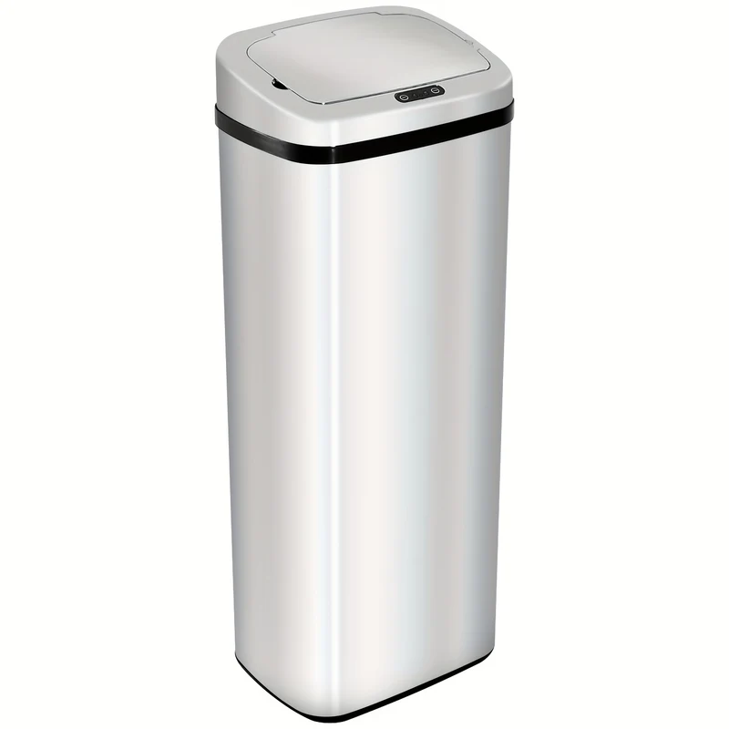 Prullenbak – Afvalbak – Vuilnisbak – Afvalemmer – Pedaalemmer – Roestvrij Staal – 50 Liter – Cilindrisch – Geen Elektriciteit