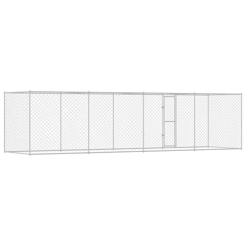 Hondenren – Puppyren – Hondenkennel – Hekken – Konijnenren – 8 x 2 x 2 m – Gegalvaniseerd Staal – Weerbestendig Outdoor Design