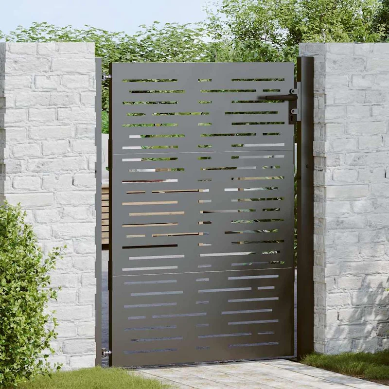 Poort – Tuinpoort – Hekpoort – Schuttingdeur – Toegangshek – Gepoedercoat Staal – Afmetingen 105x125 cm