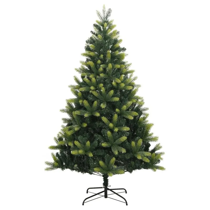 Kunstkerstboom – Kunstboom – Nepkerstboom – Kerstboom – Decoratieboom – Opvouwbaar Ontwerp – 180 cm Hoogte – Met Metalen Standaard