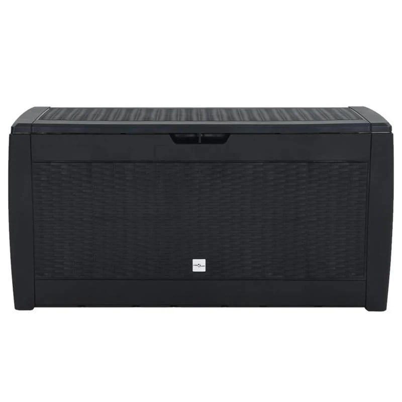 Tuinkist – Opbergbox – Kussenbox – Tuinopbergkast – Tuinbox – Ruim 310L – Duurzaam Polypropyleen – Weerbestendig Antraciet – 119x48x60 cm – Rechthoekig Design