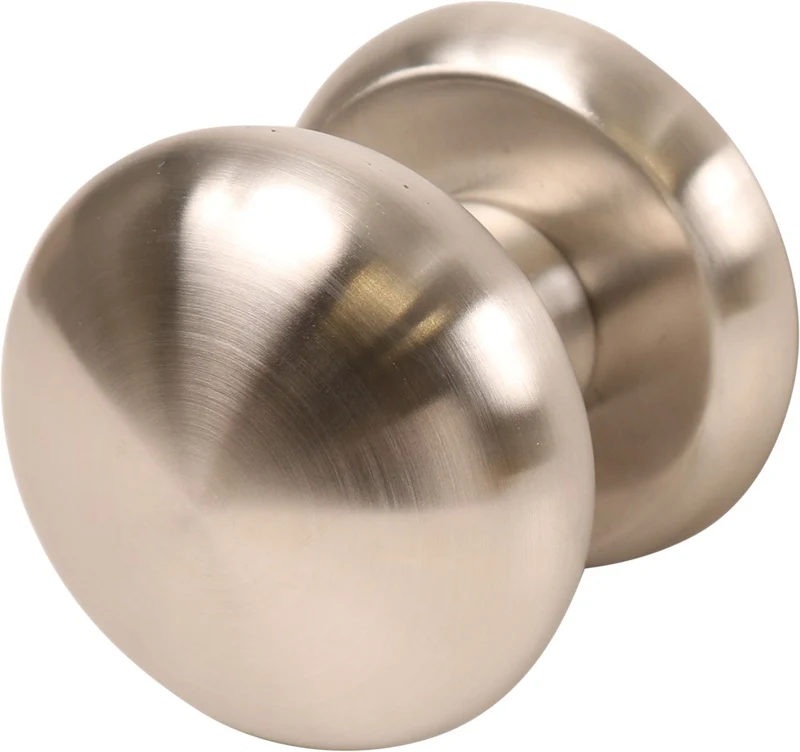 Oxloc VOORDEURKNOP RVS VAST OP ROZET 70MM