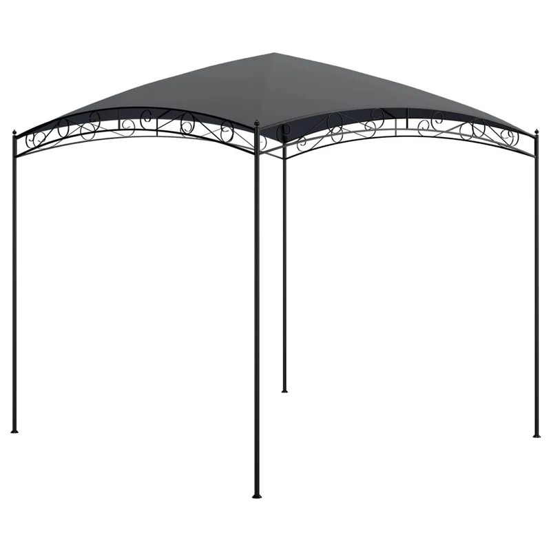 Tuinpaviljoen – Partytent – Pergola – Tuintent – Prieel – Stalen Frame – Water- en UV-bestendig Dak – 3x3 m Antraciet