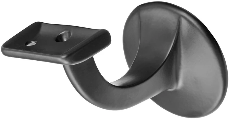 Hermeta Leuninghouder 65 Vlak M8 Zwart - 3503-70