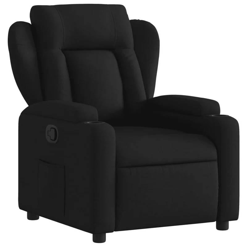 Relaxstoel – Fauteuil – Loungestoel – Schommelstoel – Relaxfauteuil – Massagefunctie – Verstelbare Rugleuning tot 135° – Stabiel Hout-Metaal Frame