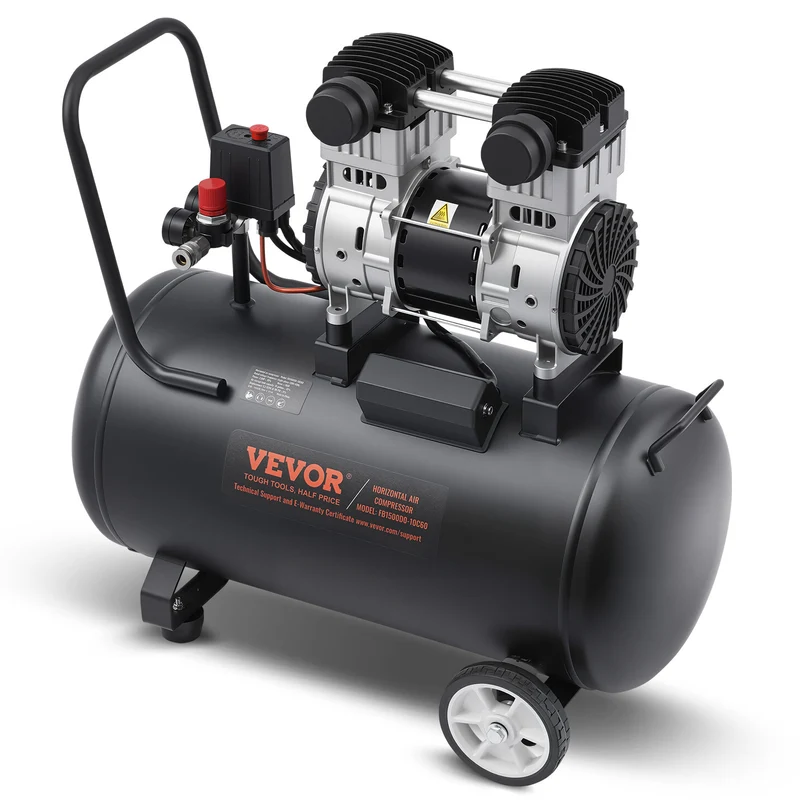 Luchtcompressor – Compressoren – Luchtpomp – Air compressor – Zwart – Olievrij – 15 Gallon – 5,3 CFM bij 90 PSI