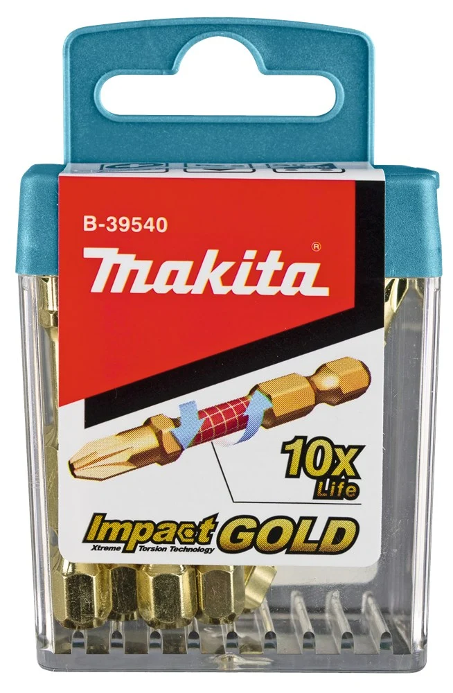 Makita SLAGSCHROEFBITS PZ2X50MM (10 STUKS)