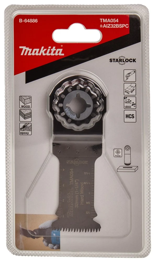 Makita TMA054 INVALZAAGBLAD 32X50MM HOUT